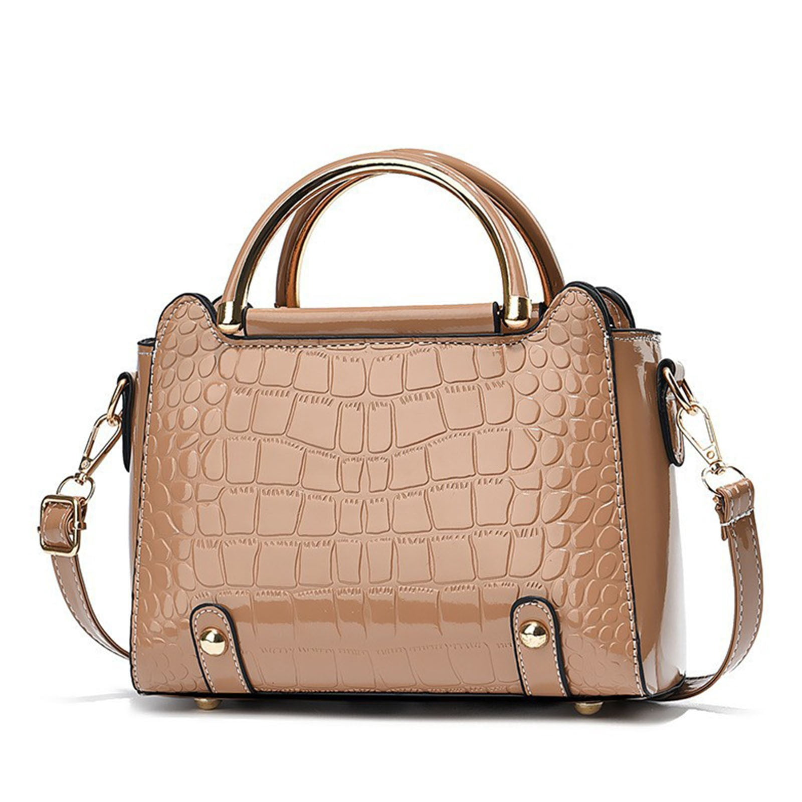 LONGshukeji Crocodile Crossbody Shoulder Bags for Women, Trendy Purse for Phone, Womens Top Handle Clutches Handbags