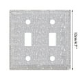 thumbnail image 3 of Luysn Silver Shiny Rhinestones Wall Plates Bling Single Toggle Light Switch Cover Plate Crystal Decorative Diamond Outlet Covers Decor for Home Bedroom Kitchen,Diamond Inlaid Socket Switch 4.7", 3 of 7