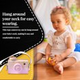 thumbnail image 4 of Ounissouiy Niños cámara de sala de juegos decoración fotografía Prop juguete portátil DIY regalos niños pequeños regalo colgante con cordón Juguetes Rosado Ounissouiy FN001431-01, 4 of 6