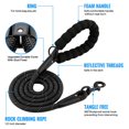 thumbnail image 2 of Dosaele  Heavy Duty Rope Dog Leash with Padded Handle  Reflective  6 FT Long for Small Medium Large Dogs（1/2”×6‘  Light Blue), 2 of 7