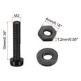 thumbnail image 3 of Uxcell M2x10mm Nylon Screw Nut Washer Assortment Kit Black 20 Set, 3 of 5