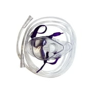 1-Pack Westmed #0380 Medium Concentration Oxygen Mask, Adult w/8' Kink Resistant Tubing
