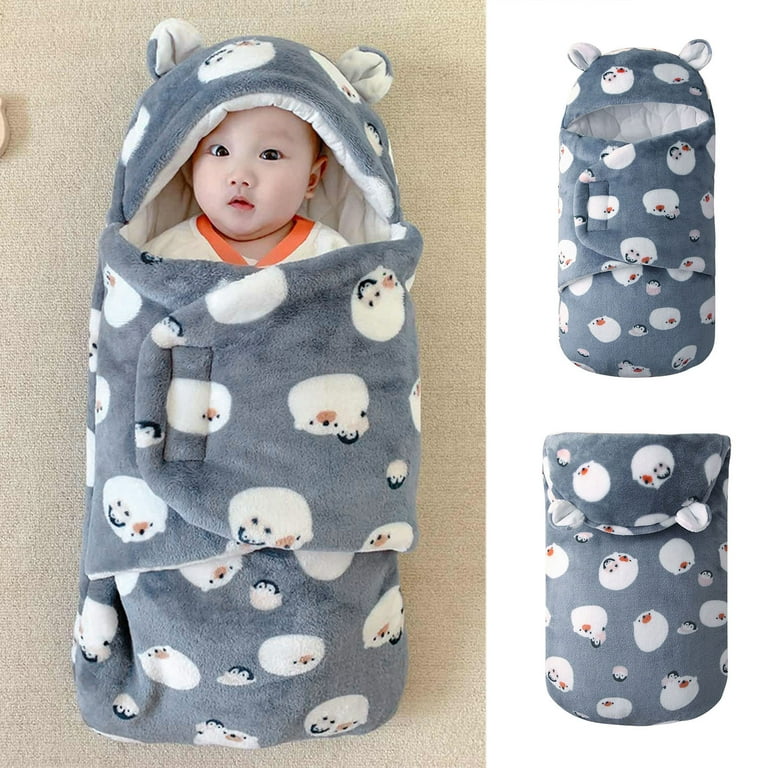 Toddler Boys Girls Warm Swaddle Sleeping Bag Cute Cartoon Pattern