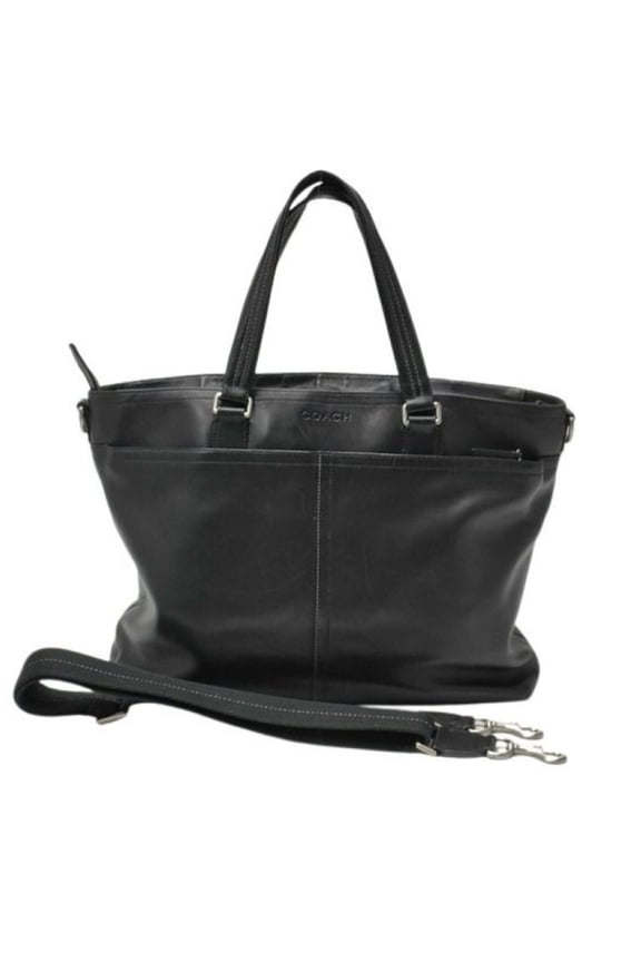 Pre-Owned COACH Lexington Tote Bag F70673 Black Leather Women's Handbag Shoulder