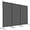 Grey, variant on SONGMY 3 Panel Room Divider, Folding Privacy Screens for Room Separator, 101" W X 72" H, Freestanding Room Partition, Black