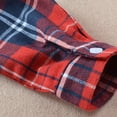thumbnail image 5 of TOWED22 Kids Little Boys Girls Baby Red Plaid Flannel Long Sleeve Button Down Flannel Shirt Plaid Tops Girl Boy Clothes(Red,5-6 Y), 5 of 9