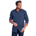 thumbnail image 1 of Atlas For Men - Camisa Estampada de Popelina para Hombre (Marino), 1 of 4