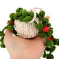 thumbnail image 3 of WRITWAA 2Pcs Multi Crochet Car Decor for Rearview Mirror Accessories Handmade Wool Yarn, 3 of 8