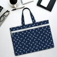 thumbnail image 6 of Kdxio Nautical Themed Simple Anchors File Tote Document Bag Business Briefcase Bag Document Organizer Tote Briefcase for Letter A4 Files Business Teacher Office Bag, 6 of 8