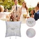 thumbnail image 5 of Almohada para anillo de boda, soporte de almohada con lazo blanco, soporte de almohada con diamantes de imitación, corazón hueco, almohada decorativa para anillo, portador de anillo romántic, 5 of 5