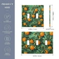 thumbnail image 2 of Yayeee Toggle Light Switch Wall Plate 3-Gang 6.37"x4.48" Decorative Outlet Cover, Orange Tree Pattern, 2 of 7