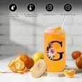 thumbnail image 2 of Vaso para Beber de Vidrio Wulcea Monogramado 480 mL con Tapa y Popote, 2 of 6