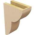 thumbnail image 5 of 4"W x 8"D x 12"H Classic Crestline Rough Cedar Woodgrain TimberThane Corbel, Primed Tan, 5 of 6