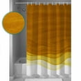 thumbnail image 3 of Shower Curtain, Orange Gradients Waves Waterproof Shower Curtain Set with Hooks for Bathroom Showers,Stalls and Bathtubs,60x72In Abstract Brown Lines, 3 of 7