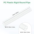 thumbnail image 3 of Tubo de plástico transparente de 1 paquete, ID de 30 mm [1.18"] x OD de 32 mm [1.26"] tuberías redondas rígidas de policarbonato de alto impacto [245 mm/10 IN], 3 of 7
