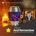 thumbnail image 4 of Yatskia Colorful Sparrow with Blossoms Large Funeral Urns for Human Ashes Adult Men and Women, Decorative Memorial Urn for Ashes Adult Dad, (Monar Large, 10 Inch), 4 of 7