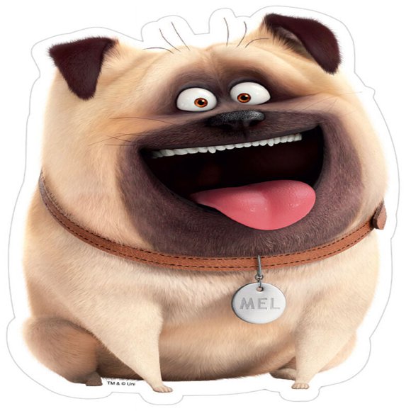 The Secret Life of Pets - MEL SLO, Officially Licensed, Car Magnet Decoration