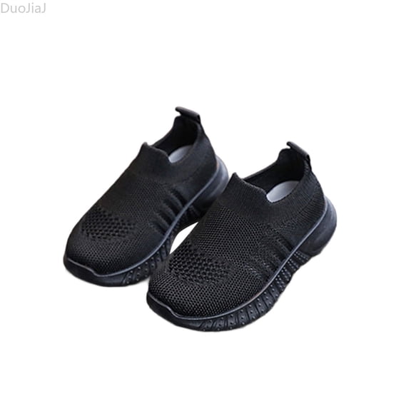 DuoJiaJ Children's Socks Shoes Men's And Women's Breathable Sports Shoes Cover Foot Socks Shoes Baby Boy Sneakers Size 7 M,Black