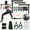 Jet Black, variant on kisnbld Pilates Bar Kit, Portable Pilates Bar with Small Exercise ball & 3 Set of Resistance Bands, Exercise Equipment for Women Home Gym Yoga Workout