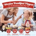thumbnail image 3 of Juego de juguetes de madera Lehoo Castle para cocina infantil, juego de comida, 3 of 7