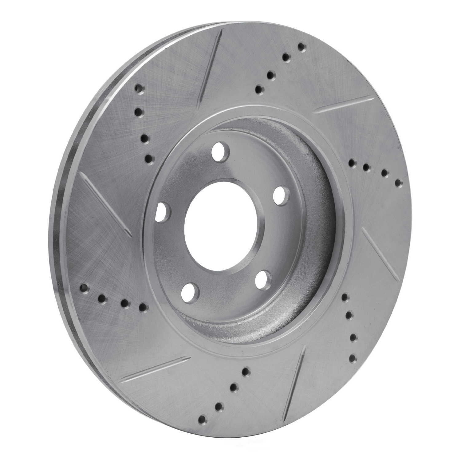 Dynamic Friction Company 631-53003R DFC Brake Rotor - Drilled And Slotted - Silver