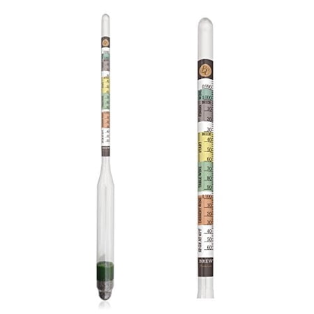 Brewer's Elite Hydrometer - for Home Brew Beer, Wine, Mead and Kombucha