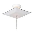 thumbnail image 1 of Design House 517805 2-Light White Square Glass Ceiling Mount with Chain- White Finish, 1 of 4