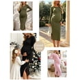 thumbnail image 4 of Women's Maternity Dresses Long Sleeve Sweater Dress Winter Pregnancy Clothes, 4 of 5
