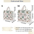 thumbnail image 2 of FORMRS Womens Corduroy Tote Bag Crossbody Shoulder Handbag with Pocket, Beige Nordic Christmas House, 2 of 7