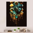 thumbnail image 2 of Designart Hexagon Art With Woman Face I Canvas Wall Art, 2 of 5