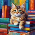 thumbnail image 2 of 5D DIY Taladro Gato Arte La Pared Artesanal 30x30cm, 2 of 9