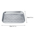thumbnail image 2 of UPOUART Durable White Stainless Steel Barbecue Plate for Home Baking, 2 of 8