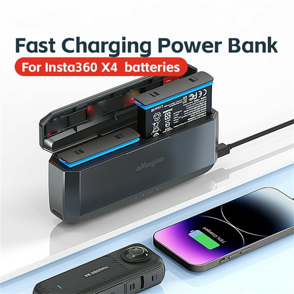 Fast Charging Power Bank Compatible For 360 X4 Mobile Power Charger 7710mAh With Charging Cable And SD Card Storage Slots