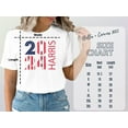 thumbnail image 5 of Election Inspired Patriotic 2024 Harris Campaign T-Shirt (L, White), 5 of 5