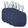 thumbnail image 1 of Cojín para silla Sweet Home Collection, espuma viscoelástica, paquete de 4 unidades, azul marino, 1 of 4