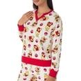 thumbnail image 3 of Richard Leeds International Womens Winnie the Pooh Matching 2 Piece Long Sleeve Pajama Top & PJs Jogger Pants Set with Pockets - Soft & Cozy Sleep & Loungewear Pajamas Sets for Women, Ivory, XL, 3 of 4