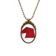 thumbnail image 1 of Collar Colgante Vintage de bronce antiguo Unbranded patron de origami, 1 of 3