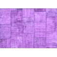 thumbnail image 1 of Ahgly Company Indoor Rectangle Patchwork Purple Transitional Area Rugs, 7' x 9', 1 of 4