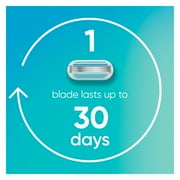 Venus Smooth Razor for Women, 3 Blades, Manual Razor, Handle and 2 Blade Refills, Blue