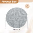 thumbnail image 2 of 4 Pcs Manteles Individuales Redondos Trenzados, 7.1" Manteles Tejidos para Mesa de Cocina para Decoración de Granja (Gris), 2 of 7