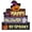 A004- Style D, variant on Halloween Table Decor, Indoor Halloween Table Decorations, Halloween Centerpiece, Spooky Halloween Decorations, 6X6X1 Inch 3D Wooden Freestanding Halloween Desktop Sign, Haunted