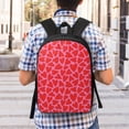thumbnail image 5 of Xecao Love Heart print Travel Backpack, Large Computer Backpack for Men Women, College School Rucksack Book Bag, 5 of 5