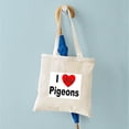 thumbnail image 5 of CafePress - I Love Pigeons Tote Bag - Unisex Canvas Tote Bag, Beige, 1-Piece, 5 of 7