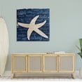 thumbnail image 2 of Stupell Industries Rustic Beach Starfish Aquatic Animal Fun Nautical Phrases, 36 x 36, Design by Gina Ritter, 2 of 6