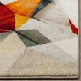 thumbnail image 3 of SAFAVIEH Porcello Karenza Abstract Prism Area Rug, Light Grey/Orange, 4' x 6', 3 of 5