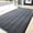 Gray, variant on OVYEOFR 3 x 6 ft Striped Entrance Mat, Non Slip Hallway Runner Rug with Rubber Backing, Outdoor Indoor Industrial Carpet Door Mat, Black