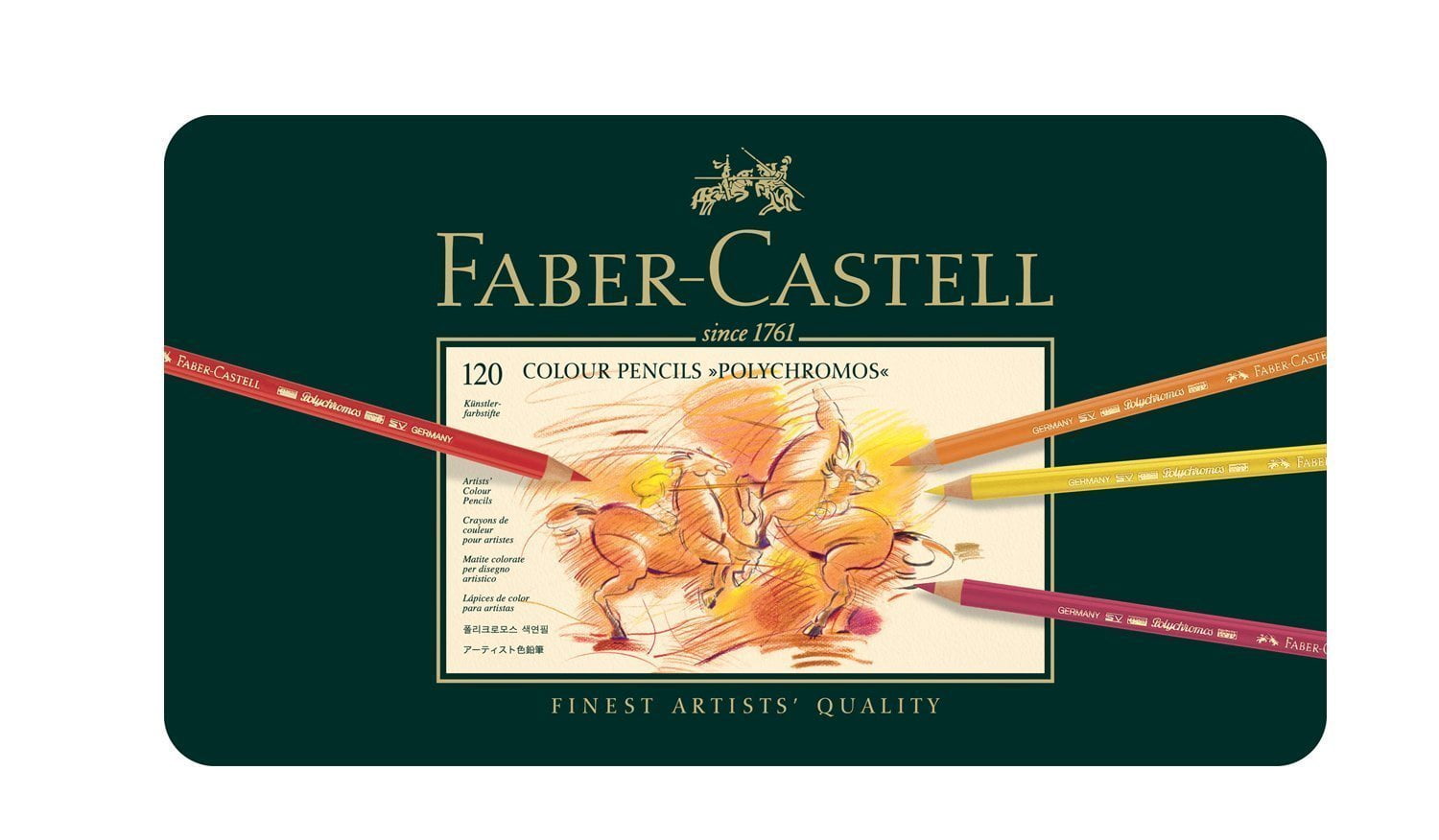  Faber-Castell Polychromos Artists' Color Pencils - Tin of 120  Colors - Premium Quality Artist Pencils : Childrens Colored Pencils : Arts,  Crafts & Sewing