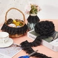 thumbnail image 6 of 10Yards 3 Layer Pleated Chiffon Flower Lace Trim 65mm Wide Gathered Mesh Organza Edge Ribbon Fabric Ruffles Edging Trimmings Embroidered, 6 of 6