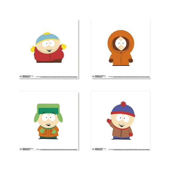 Gallery Pops South Park - The Boys Wall Art Bundle (4-Pack)