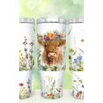 thumbnail image 3 of Star Mug Wildflower Cow 40Oz Tumbler Wrap , Boho Floral Cow Pieces 40 Oz Tumbler ,Cow 40Oz Tumbler - Tumbler With Handle, To-Go Coffee Mug, 3 of 4